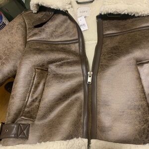 Brand New w/ Tags Ann Taylor Loft Shearling